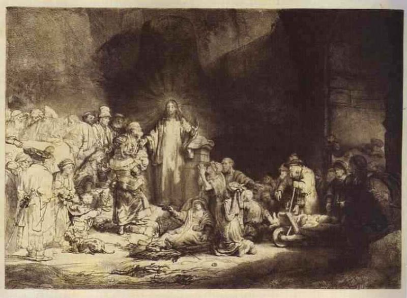 the little children being brought to jesus (the 100 guilder print).jpg